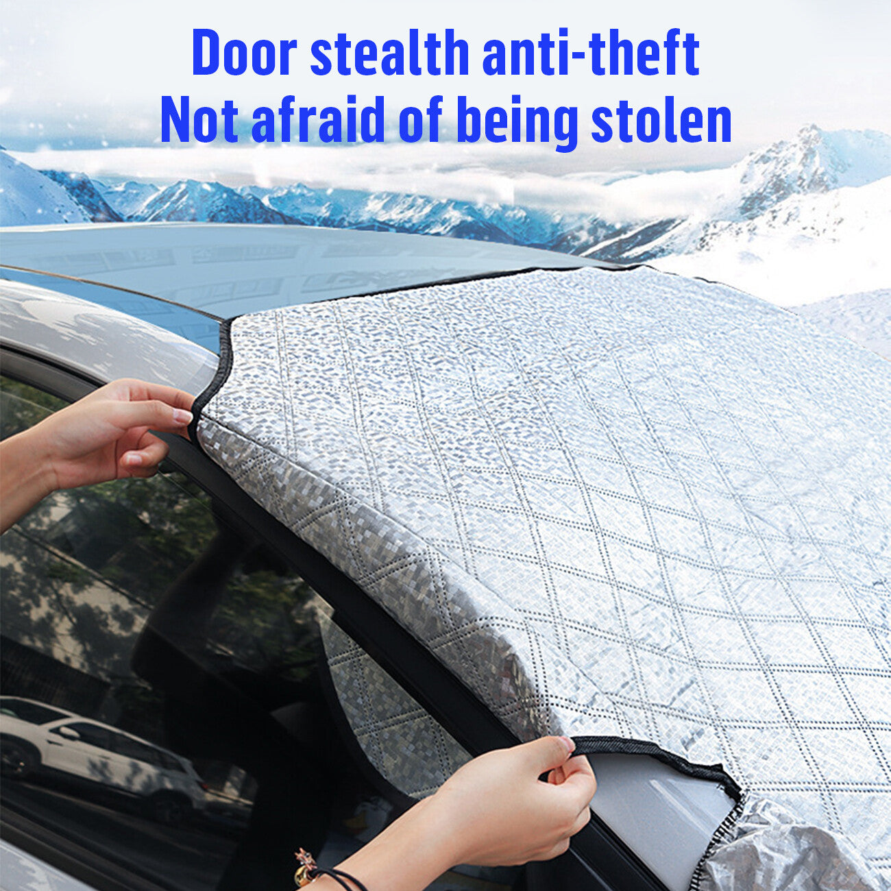 Car Windshield Magnetic Car Windscreen Cover Winter Ice Frost Shield Snow Protector Sun Shade L 5Magnet